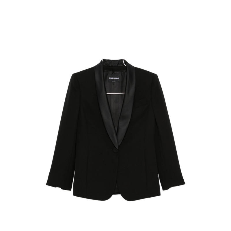 Giorgio Armani Satin-lapel Single-breasted Jacket