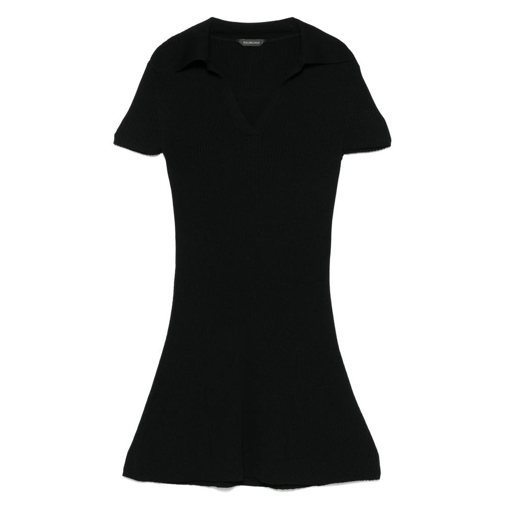 Balenciaga Ribbed Mini Dress