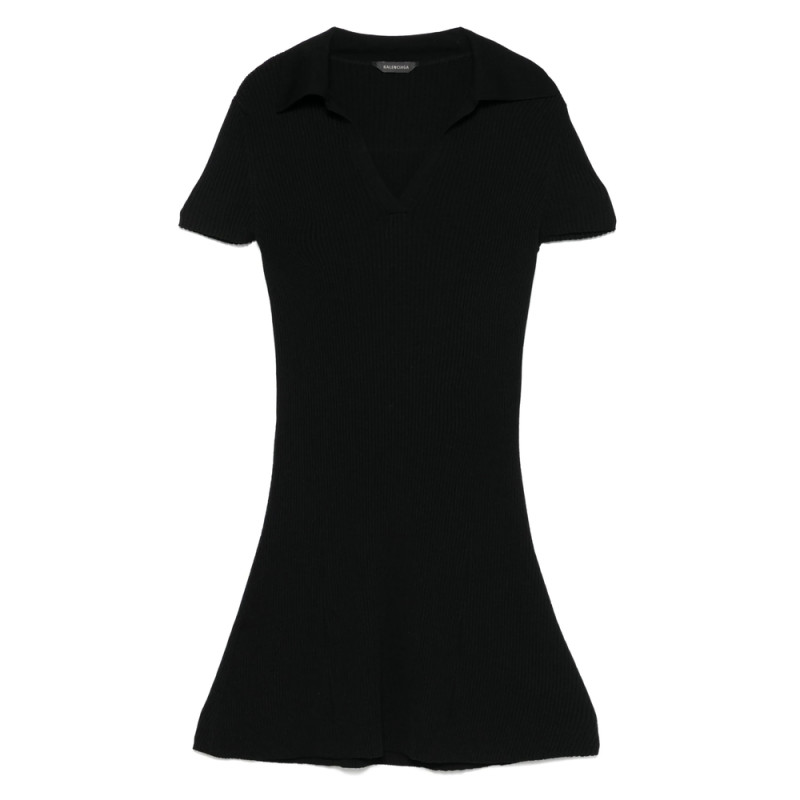 Balenciaga Ribbed Mini Dress