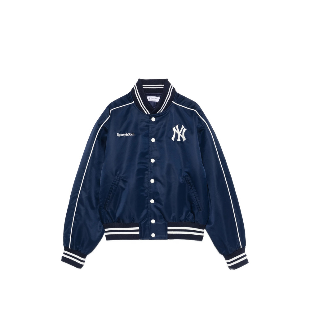 Sporty & Rich Daisy Logo-embroidered Bomber Jacket