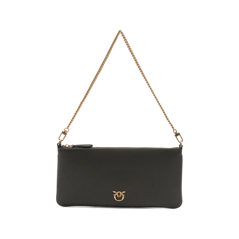 Pinko Horizontal Flat Chain Clutch Bag