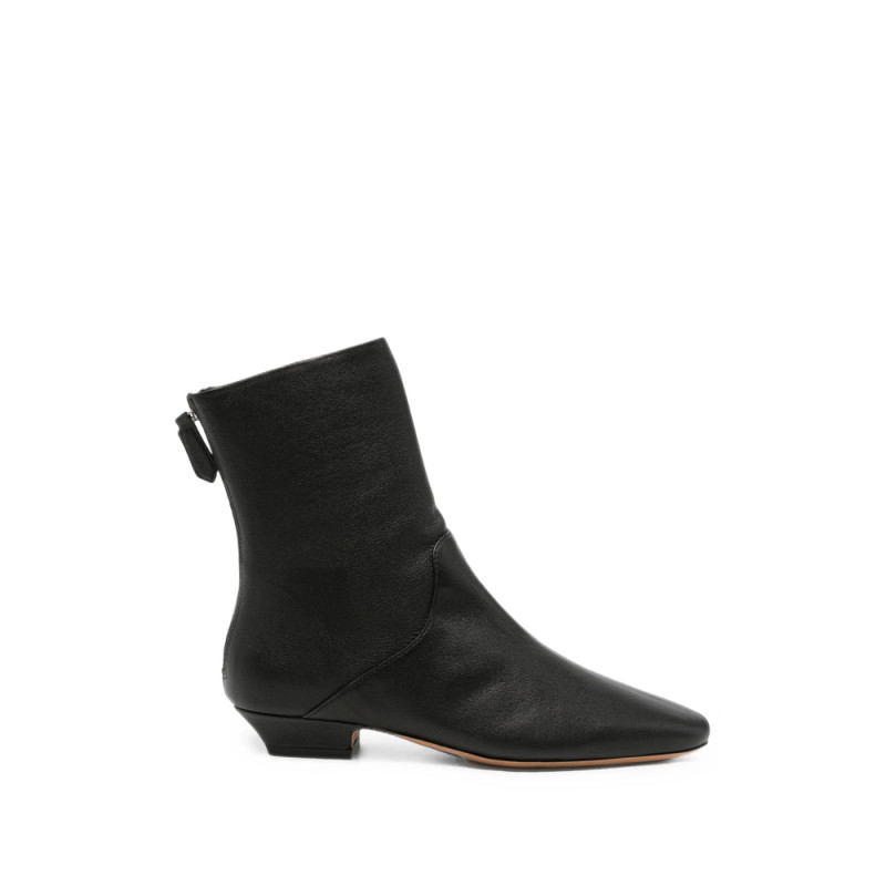 Jude Celina Rear-zip Leather Ankle Boots