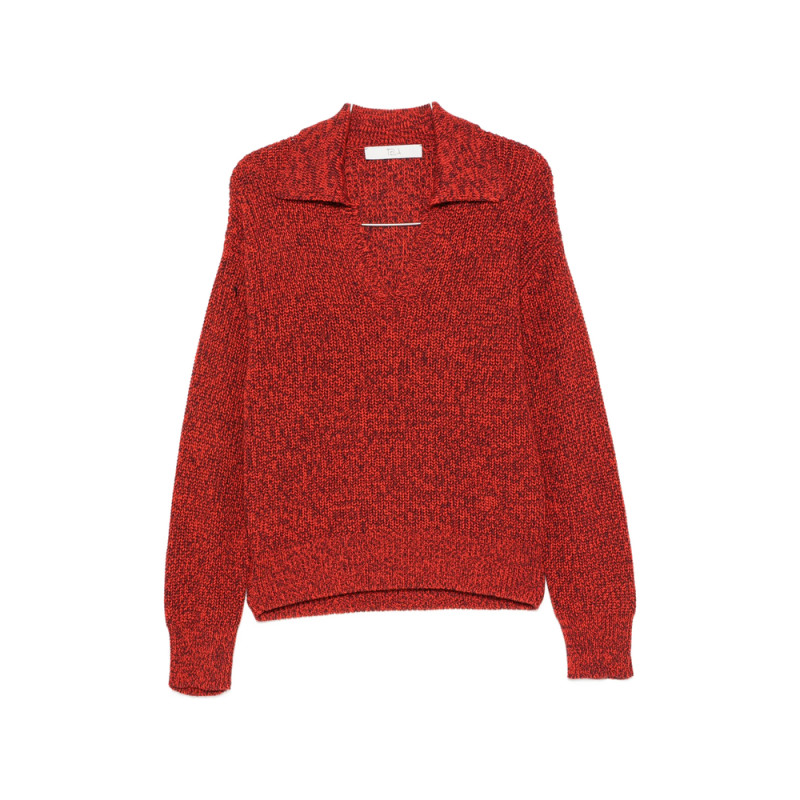 Tela Beni Marl-knit V-neck Sweater