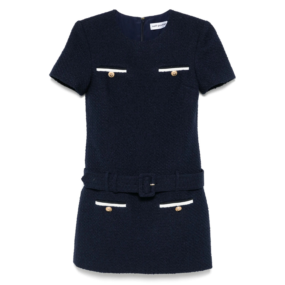 Self Portrait Bouclé Mini Dress