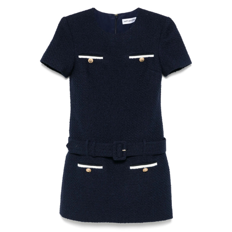 Self Portrait Bouclé Mini Dress