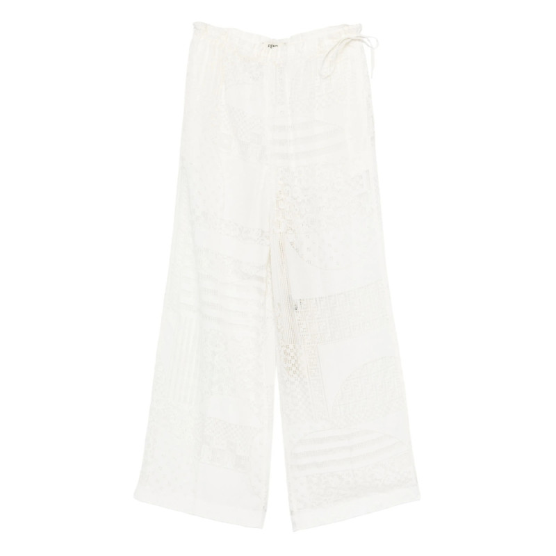 Fendi Lace-panel Trousers