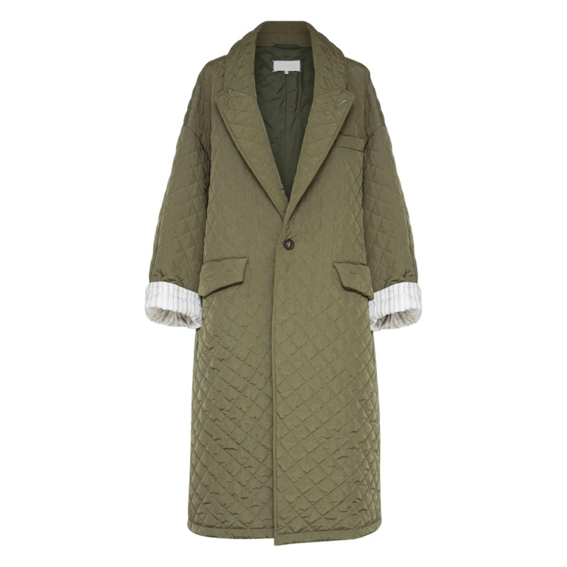 Maison Margiela Quilted Single-breasted Coat