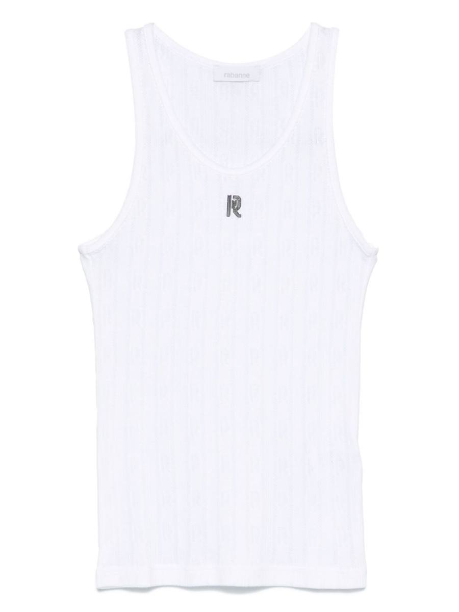 logo-plaque tank top