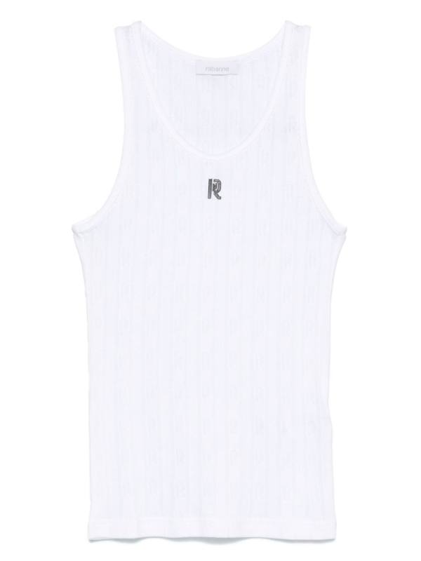 logo-plaque tank top