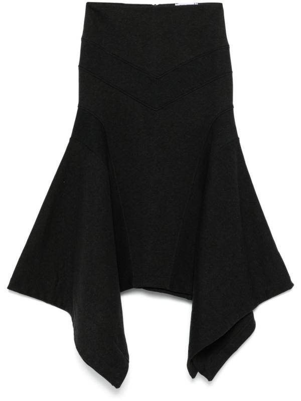 panelled midi skirt