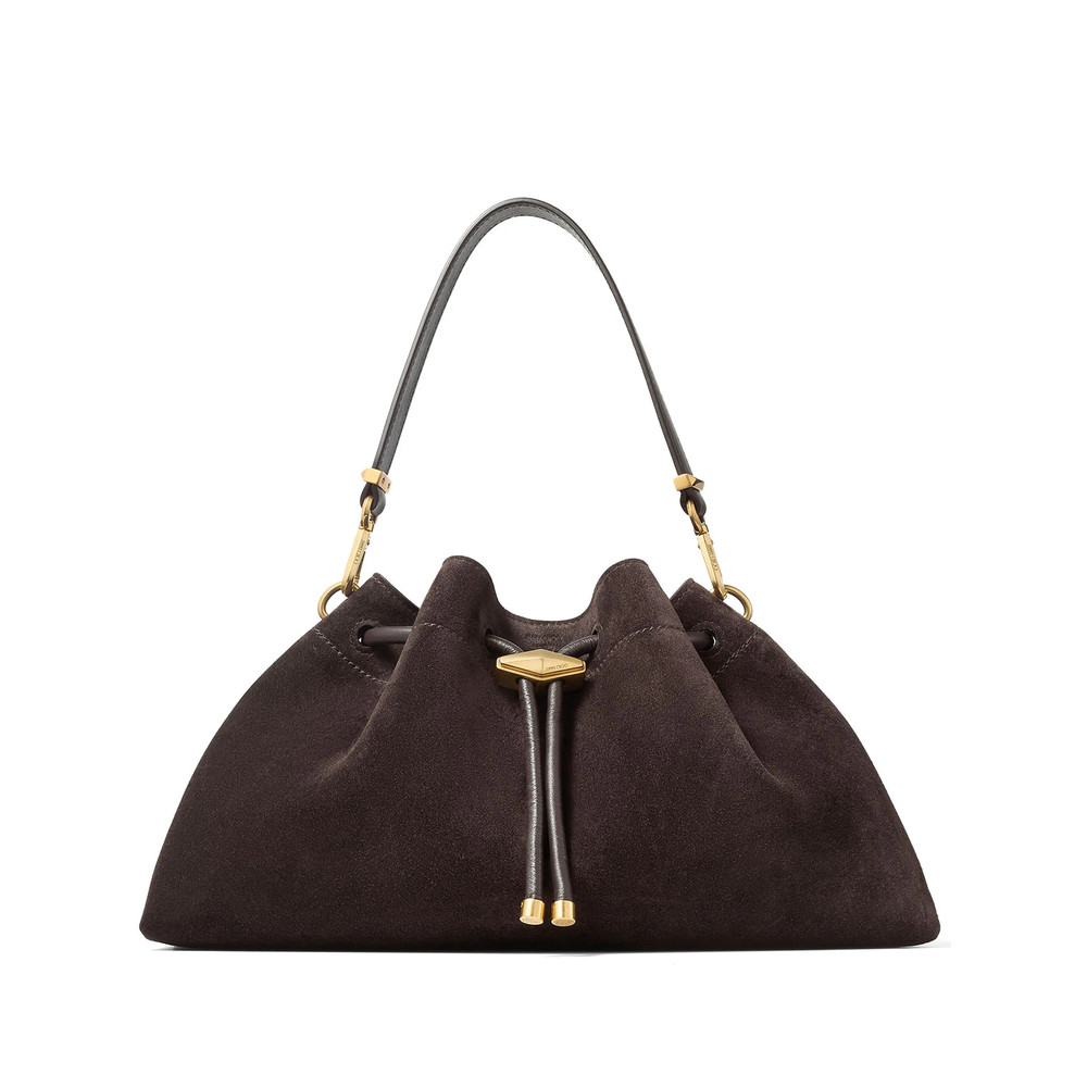 Jimmy Choo Medium Cinch Suede Shoulder Bag