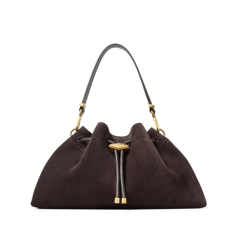 Jimmy Choo Medium Cinch Suede Shoulder Bag