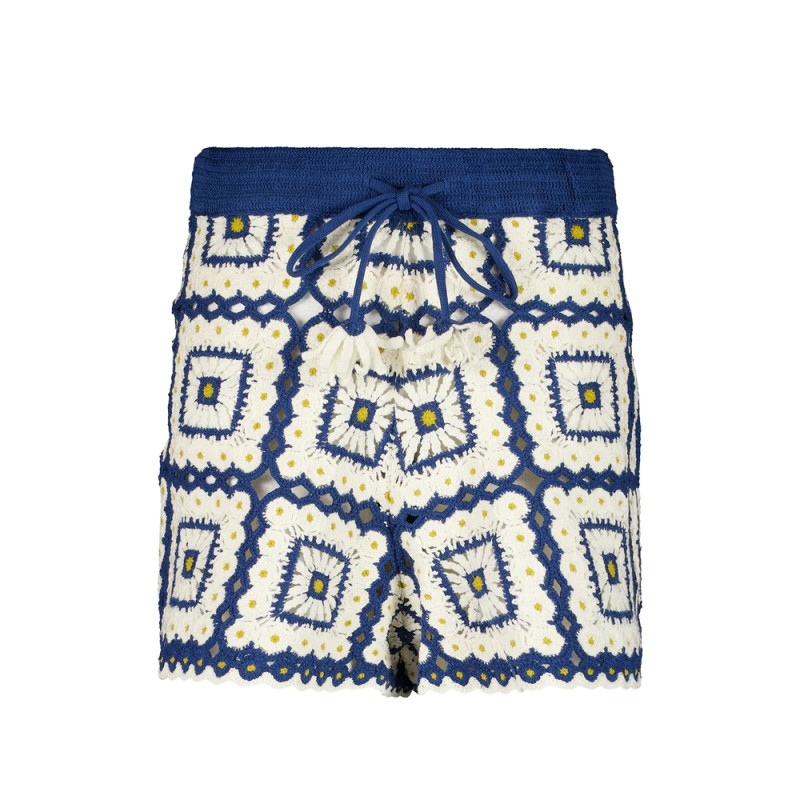Alemais Dolly Patchwork Crochet Shorts