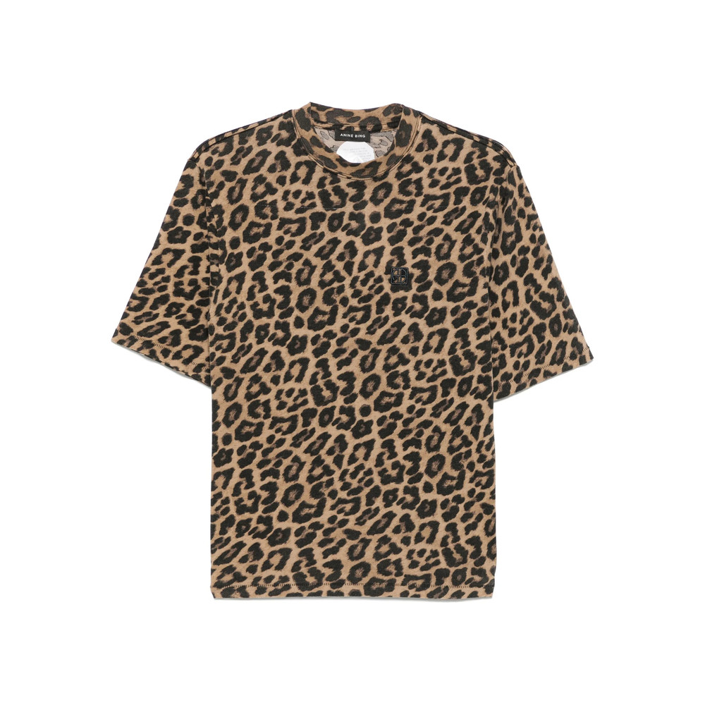 Anine Bing Leopard-print T-shirt