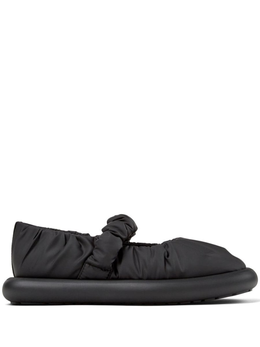 Onda ruched-detail ballerinas