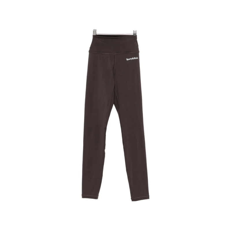 Sporty & Rich Logo-print High-waisted Leggings
