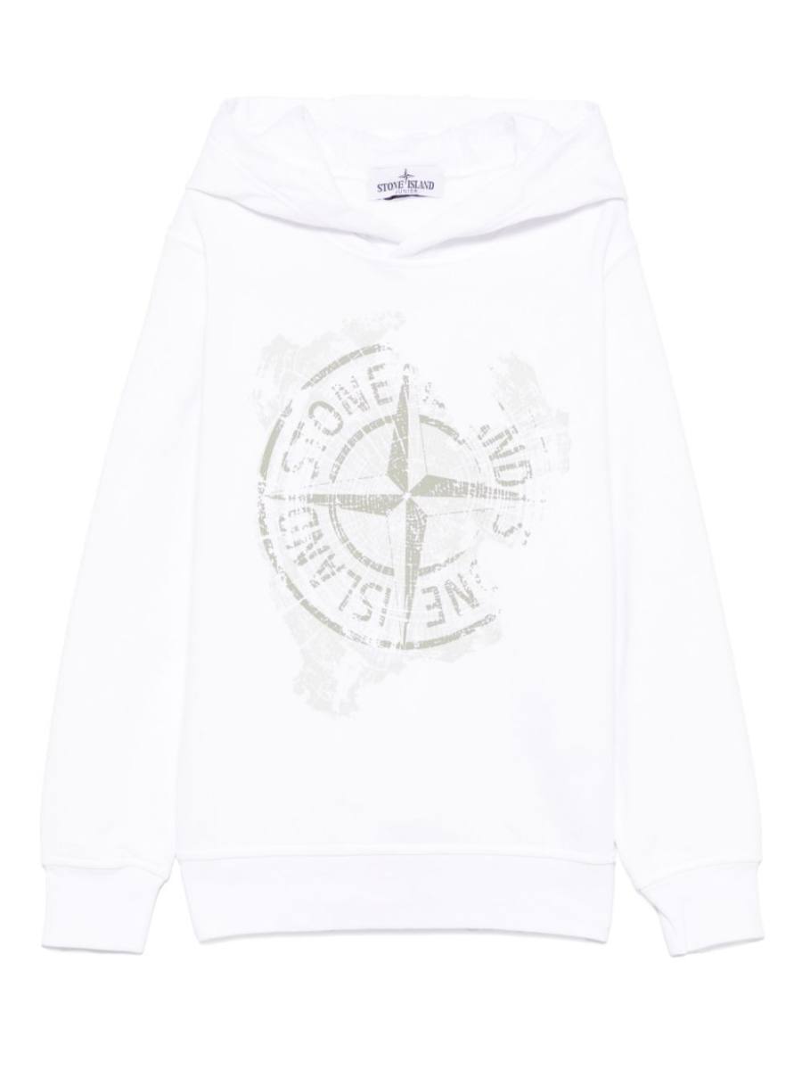 Compass-motif hoodie