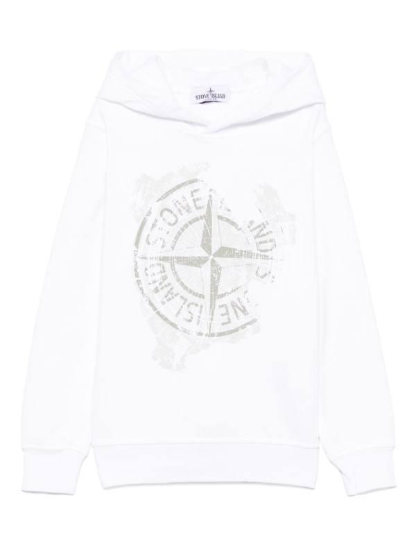 Compass-motif hoodie
