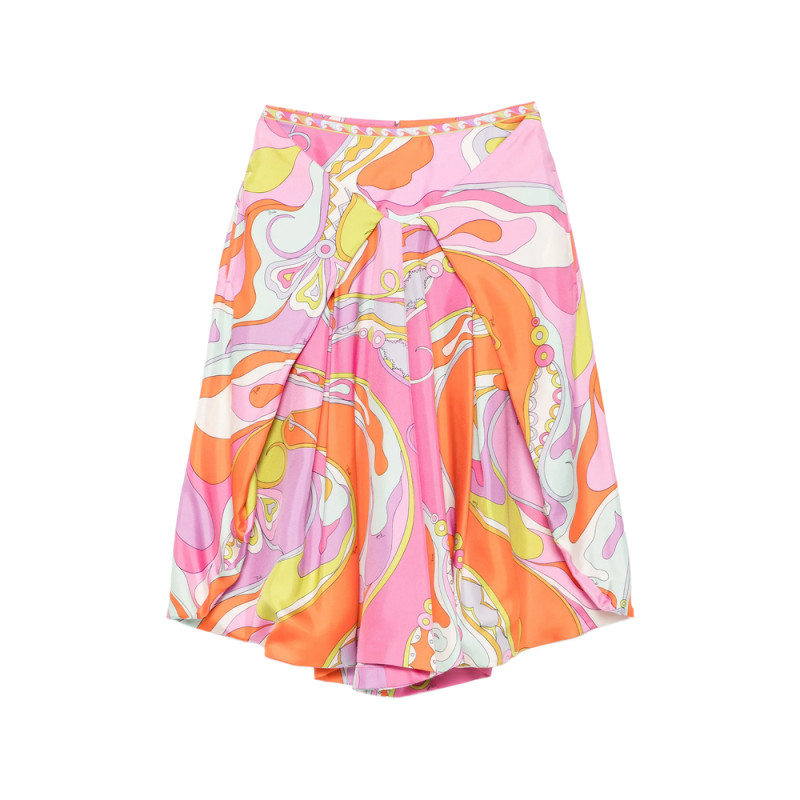 Pucci Iride-print Silk Trousers