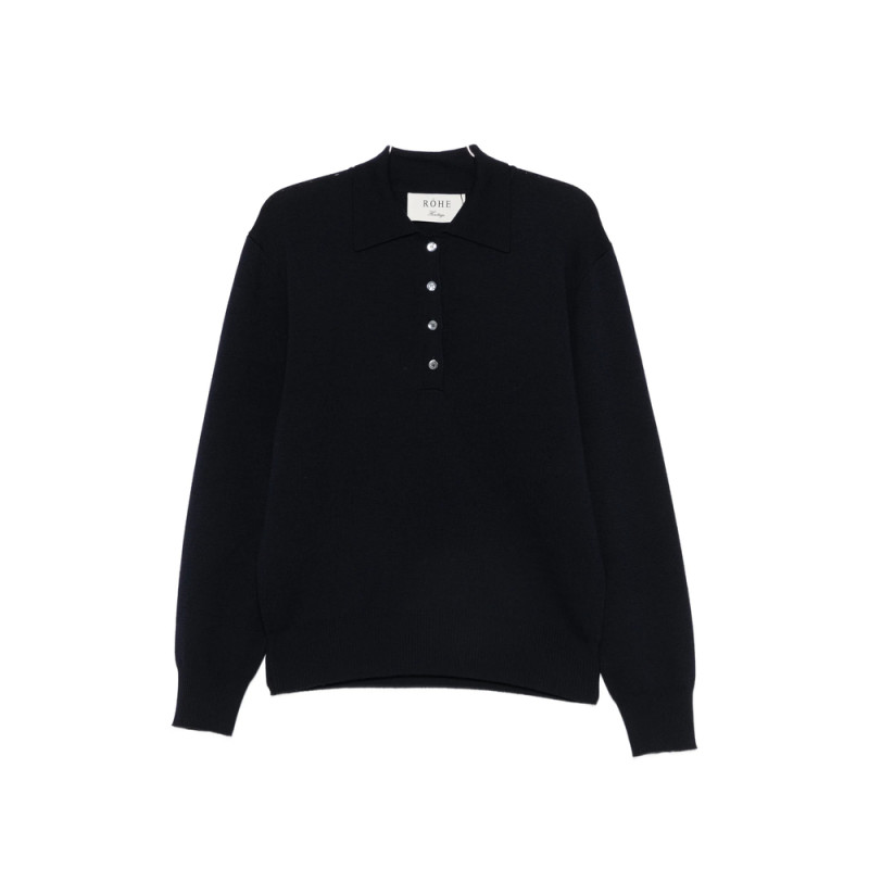 Rohe Button-placket Polo Sweater