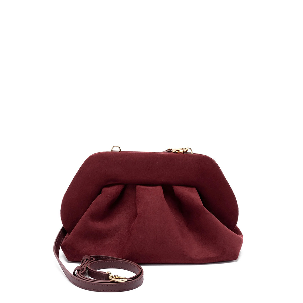 The-moirè Pleated Clutch Bag