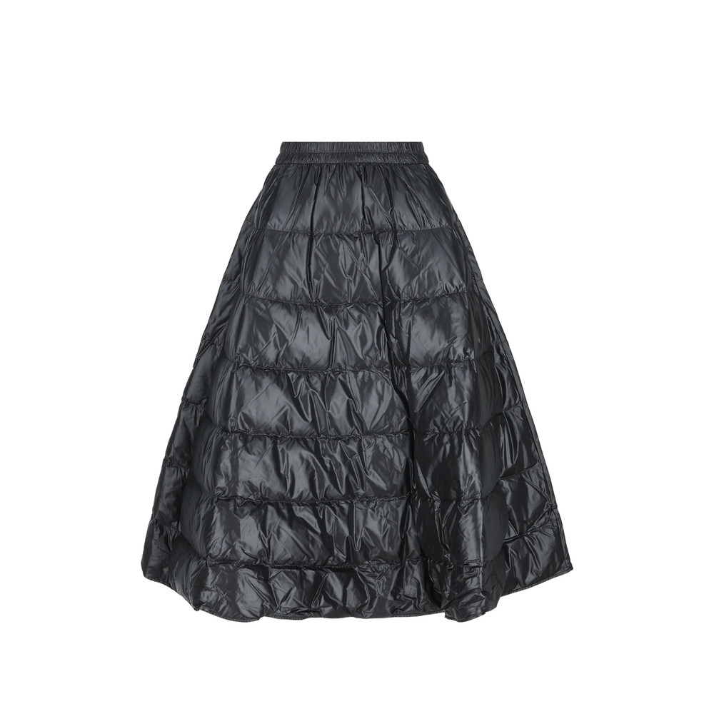 Moncler Quilted Flared Midi Skirt