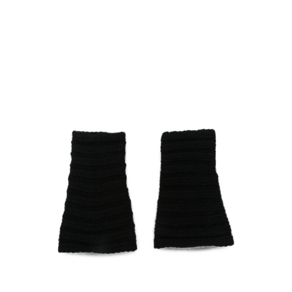 Lisa Yang Zarie Ribbed-knit Fingerless Gloves