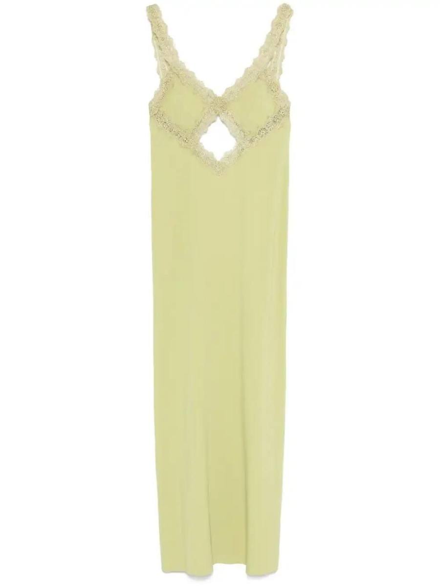 corded-lace maxi dress