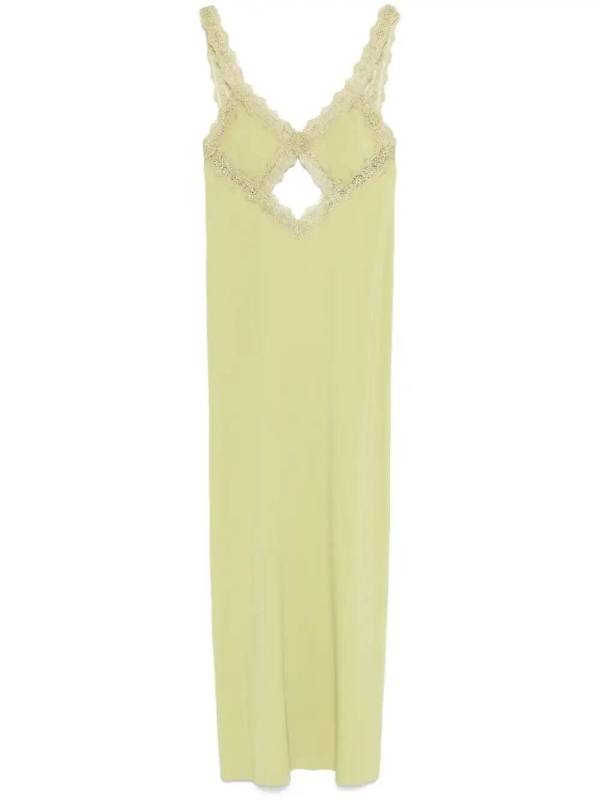 corded-lace maxi dress