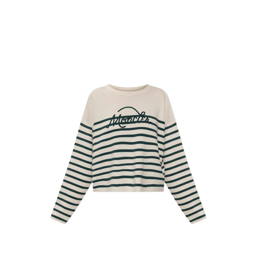 Moncler Logo-embroidered Striped Sweater