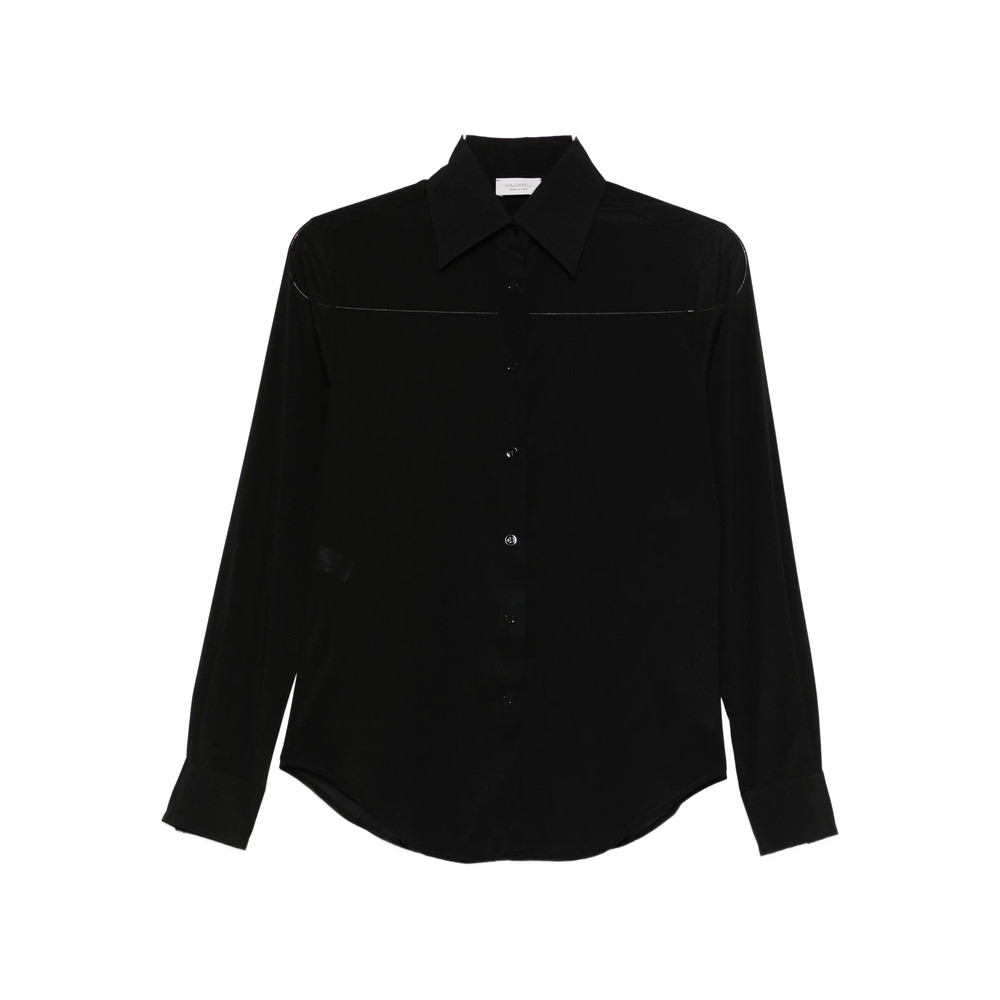 Mazzarelli Gea Point-collar Long-sleeve Shirt