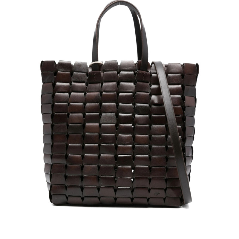 Dragon Diffusion Leather Woven Tote Bag