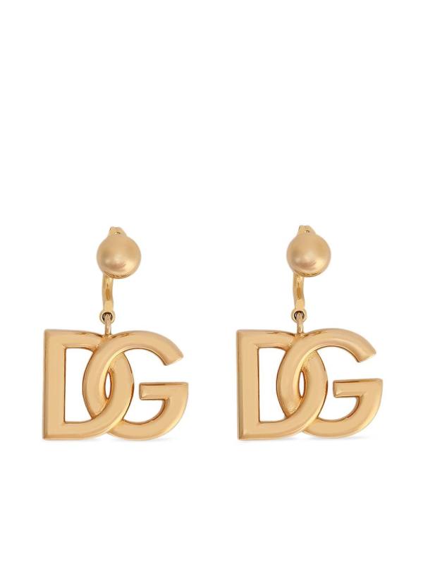 DG-logo drop earrings