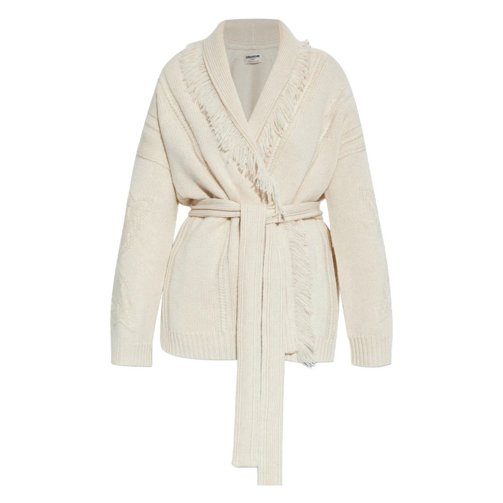 Zadig & Voltaire Fringed Belted Cardigan