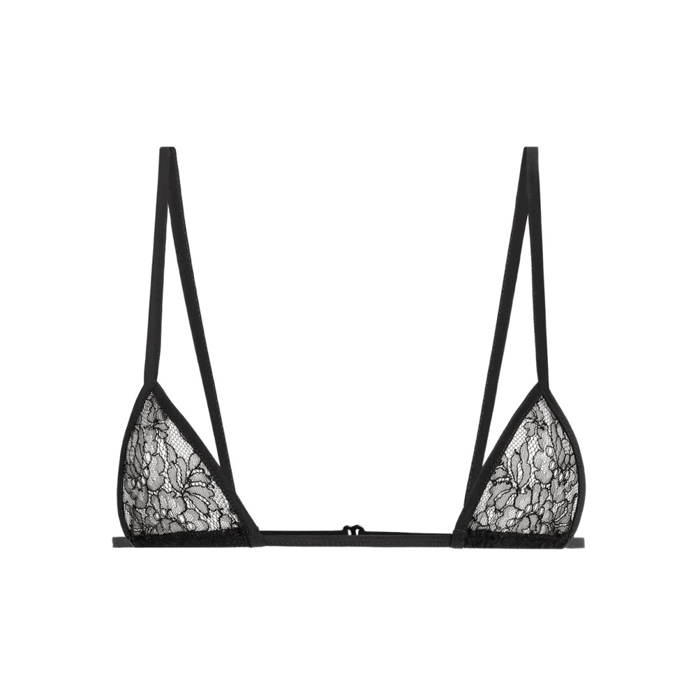 Dolce & Gabbana Lace-trimmed Triangle Bra