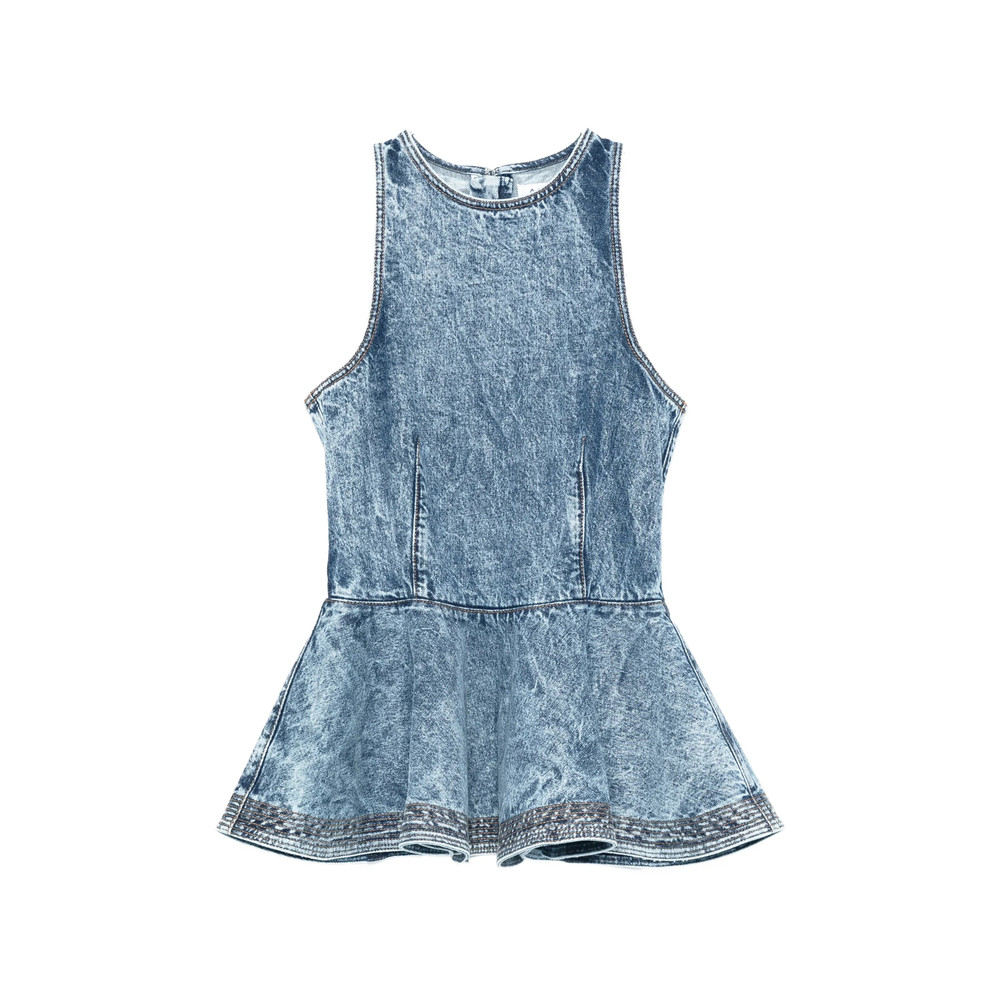 Alaïa Peplum Sleeveless Top