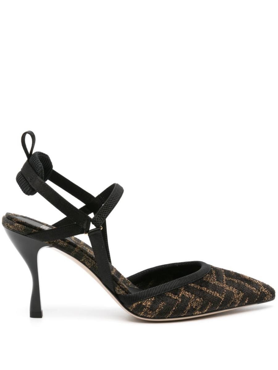 Colibrì Lite 85mm chenille slingback pumps