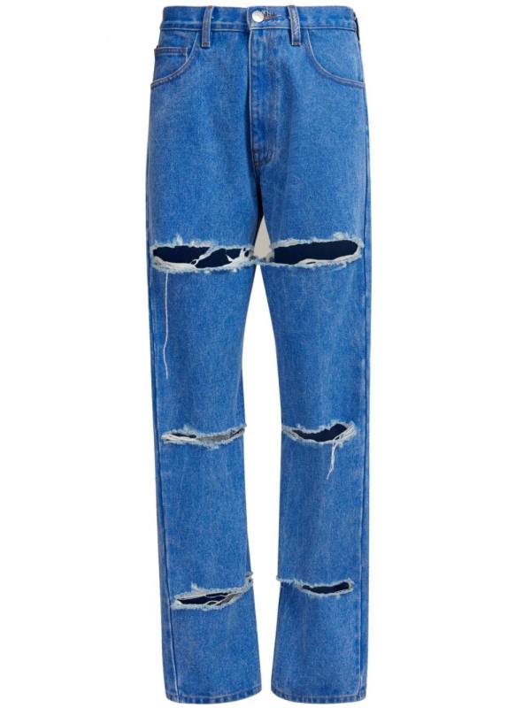 cur-out cotton jeans