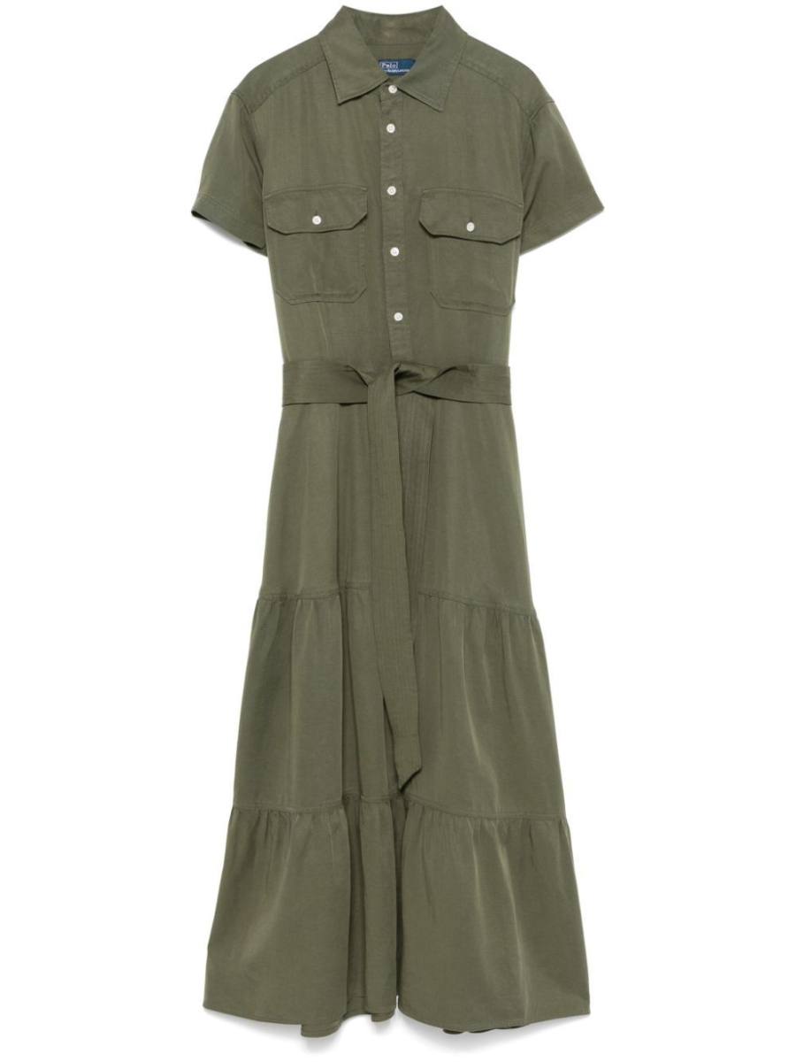 tiered midi dress