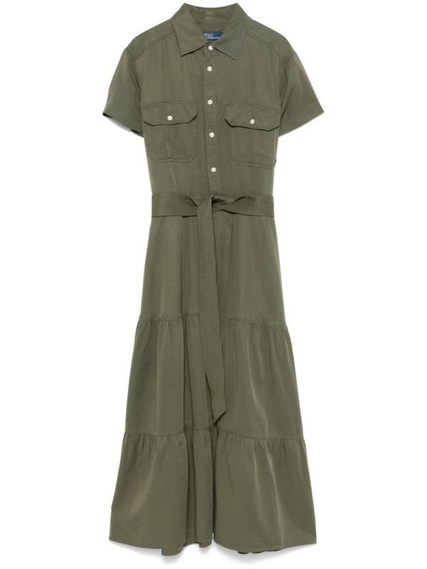 tiered midi dress