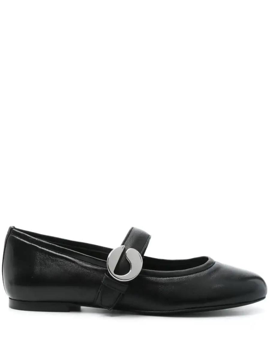 leather ballet flats