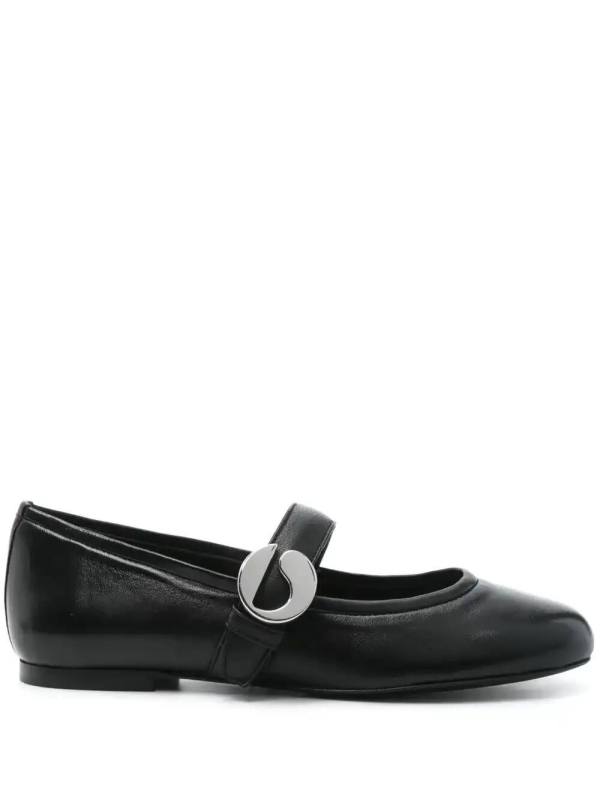 leather ballet flats
