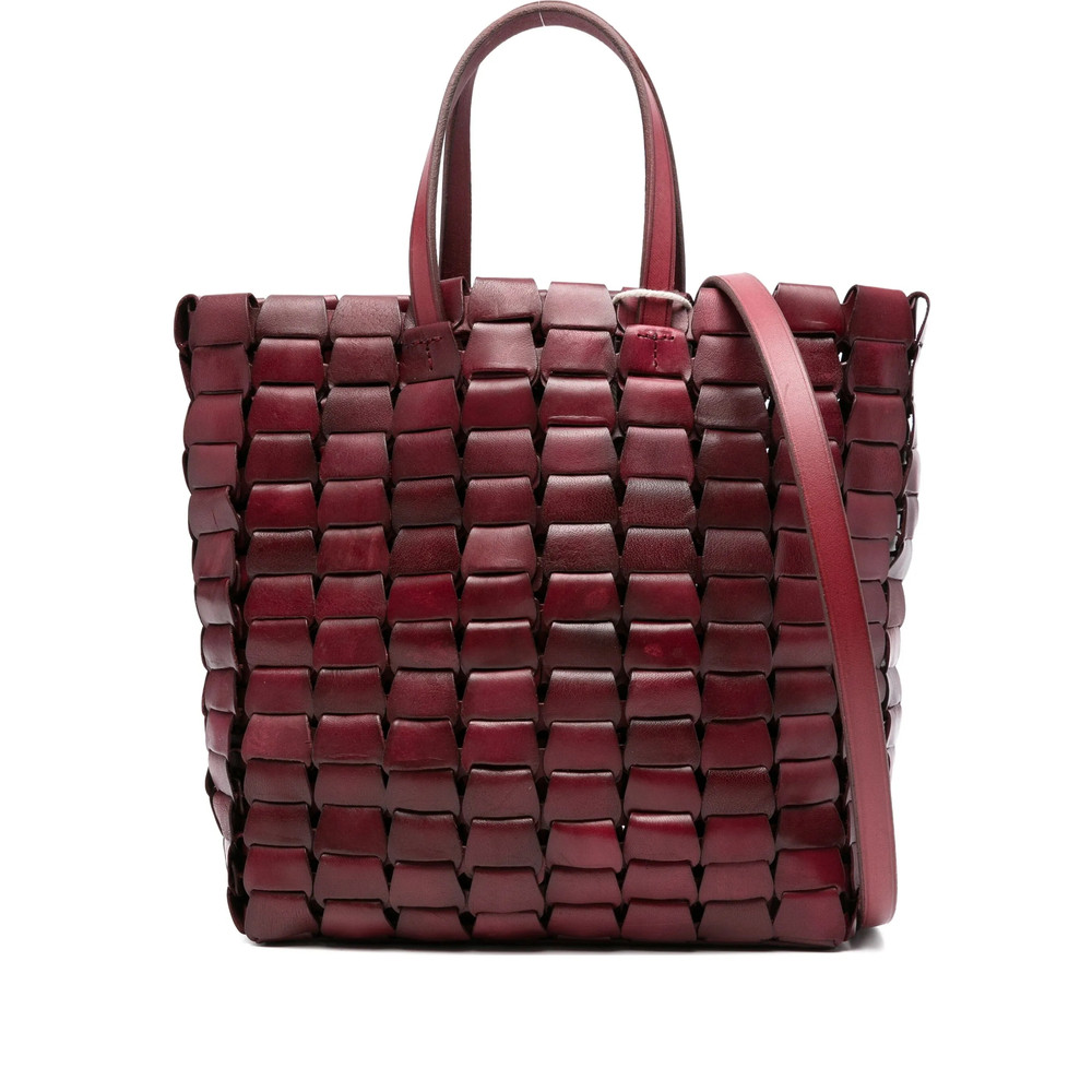 Dragon Diffusion Woven Leather Tote Bag