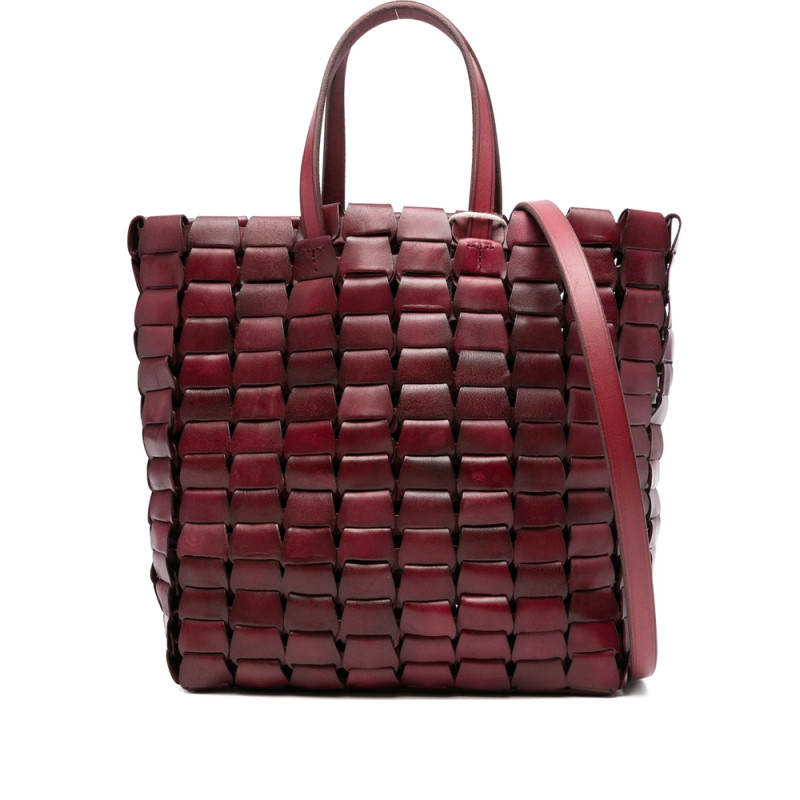 Dragon Diffusion Woven Leather Tote Bag