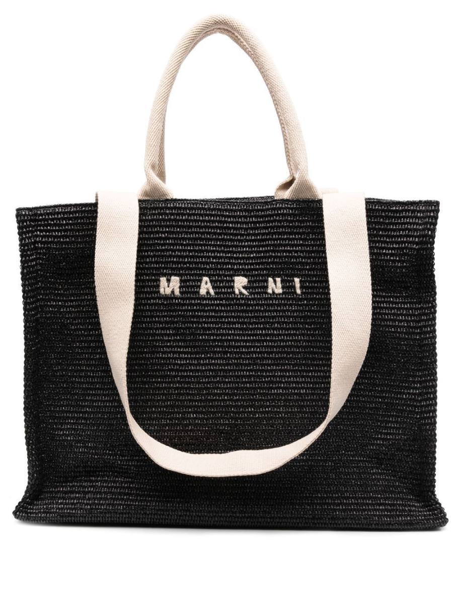 embroidered-logo tote bag