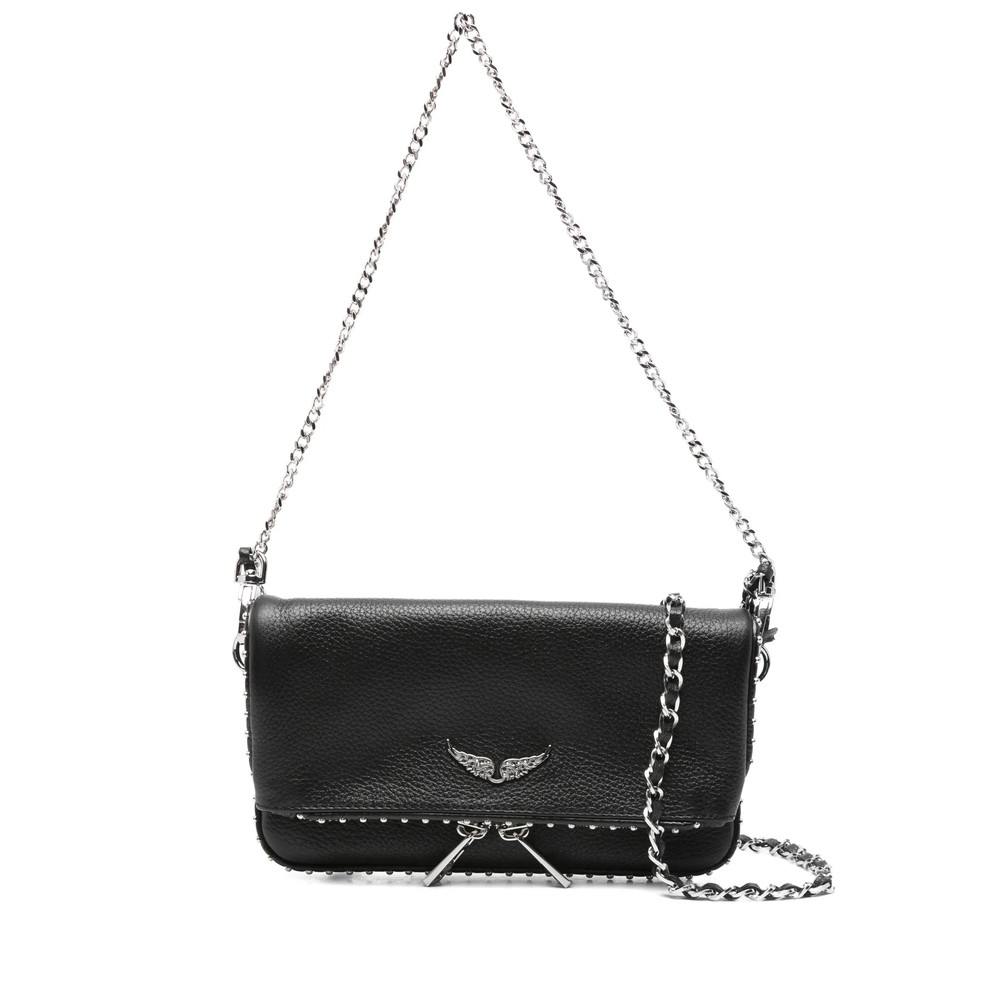Zadig & Voltaire Rock Nano Studded Leather Shoulder Bag