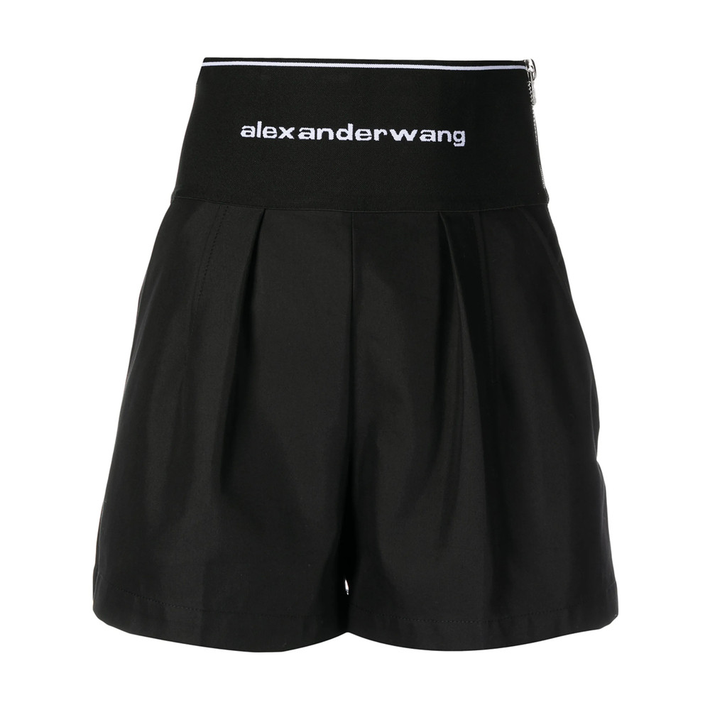 Alexander Wang Logo-waistband Safari Shorts