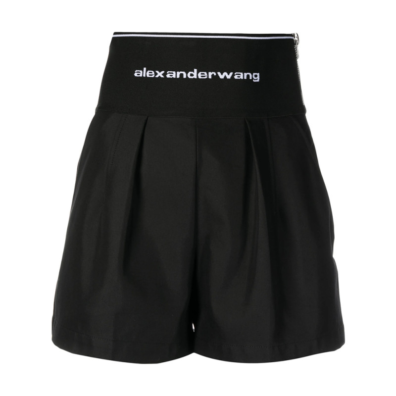 Alexander Wang Logo-waistband Safari Shorts