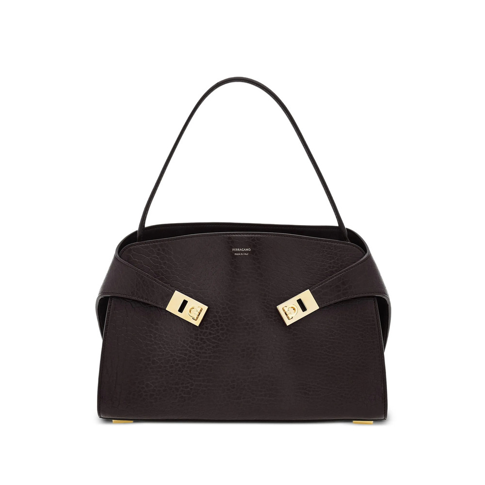 Ferragamo Medium Hug Gancini-buckles Shoulder Bag