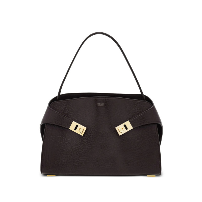 Ferragamo Medium Hug Gancini-buckles Shoulder Bag